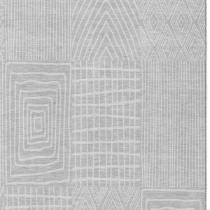 Homeroots 3' Beige And Ivory Geometric Washable Area Rug - Versatile Indoor Outdoor Design For Any Space 9' X 12' Polyester 596972