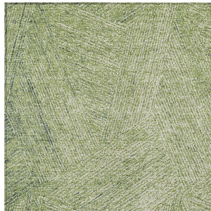 Homeroots 3' Artichoke Green And Ivory Abstract Washable Area Rug – Perfect For Indoor And Outdoor Use! 8' X 10' Polyester 596983
