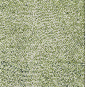 Homeroots 3' Artichoke Green And Ivory Abstract Washable Area Rug – Perfect For Indoor And Outdoor Use! 10' X 14' Polyester 596985