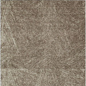 Homeroots 3' Artichoke Green And Ivory Abstract Washable Area Rug – Perfect For Indoor And Outdoor Use! 9' X 12' Polyester 596996