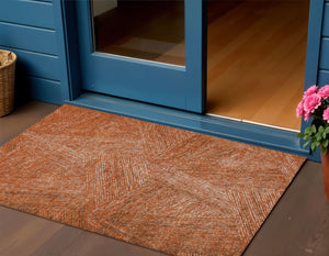 Homeroots 3' Artichoke Green And Ivory Abstract Washable Area Rug – Perfect For Indoor And Outdoor Use! 3' X 5' Polyester 596998