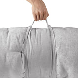 Intelligent Design Edelia Casual Poly Chenille Lounge Floor Pillow Cushion ID31-1933 Grey