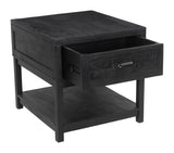 Surat Side Table Black 109846 Zuo Modern