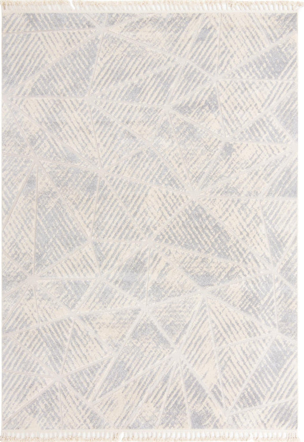 Unique Loom Arlo AJ Machine Made Geometric Rug Sandy Beige, Gray/Ivory 9' 0" x 12' 2"