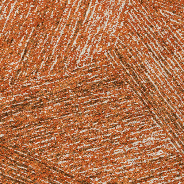 Homeroots 3' Artichoke Green And Ivory Abstract Washable Area Rug – Perfect For Indoor And Outdoor Use! 8' Round Polyester 597000