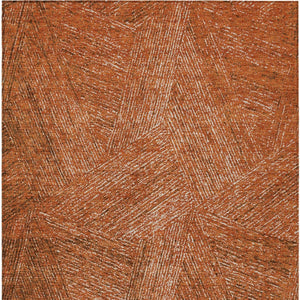 Homeroots 3' Artichoke Green And Ivory Abstract Washable Area Rug – Perfect For Indoor And Outdoor Use! 8' X 10' Polyester 597001