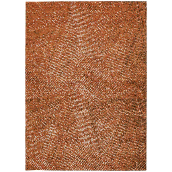 Homeroots 3' Artichoke Green And Ivory Abstract Washable Area Rug – Perfect For Indoor And Outdoor Use! 10' X 14' Polyester 597003