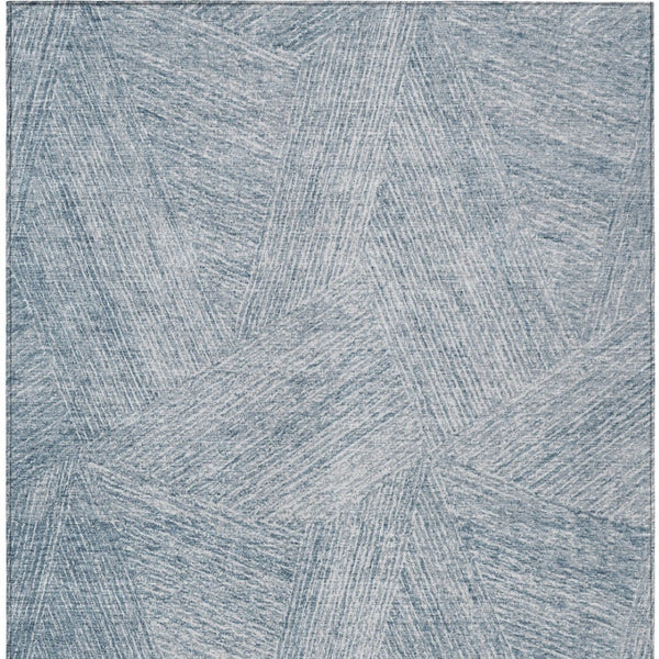 Homeroots 3' Artichoke Green And Ivory Abstract Washable Area Rug – Perfect For Indoor And Outdoor Use! 8' X 10' Polyester 597007