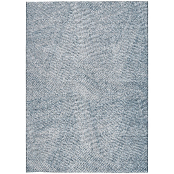 Homeroots 3' Artichoke Green And Ivory Abstract Washable Area Rug – Perfect For Indoor And Outdoor Use! 9' X 12' Polyester 597008