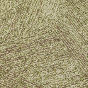 Homeroots 3' Artichoke Green And Ivory Abstract Washable Area Rug – Perfect For Indoor And Outdoor Use! 8' Round Polyester 597012