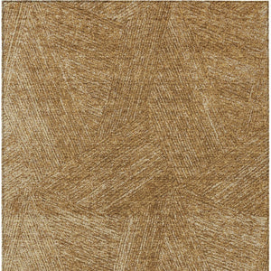 Homeroots 3' Artichoke Green And Ivory Abstract Washable Area Rug – Perfect For Indoor And Outdoor Use! 5' X 8' Polyester 597017