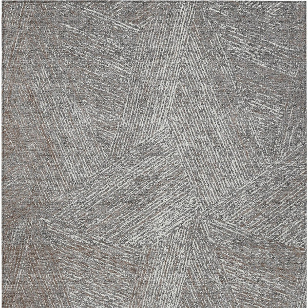 Homeroots 3' Artichoke Green And Ivory Abstract Washable Area Rug – Perfect For Indoor And Outdoor Use! 8' X 10' Polyester 597025