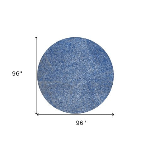 Homeroots 3' Artichoke Green And Ivory Abstract Washable Area Rug – Perfect For Indoor And Outdoor Use! 8' Round Polyester 597030