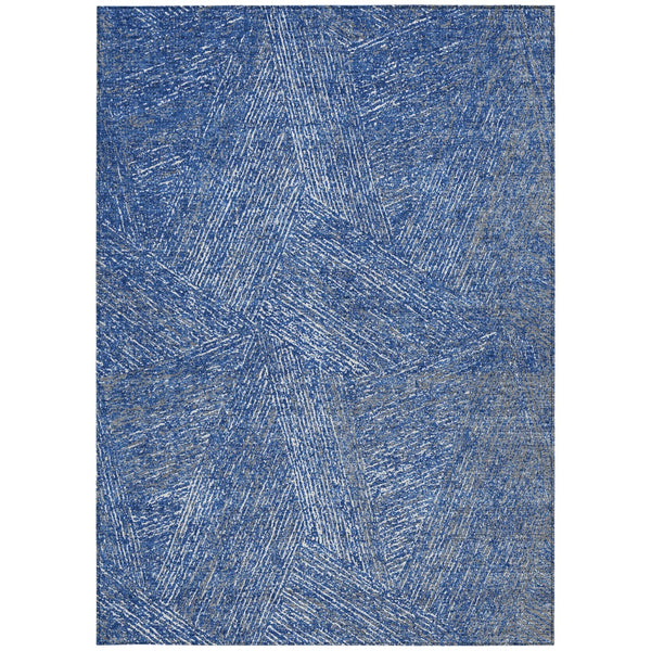 Homeroots 3' Artichoke Green And Ivory Abstract Washable Area Rug – Perfect For Indoor And Outdoor Use! 8' X 10' Polyester 597031