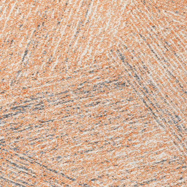 Homeroots 3' Artichoke Green And Ivory Abstract Washable Area Rug – Perfect For Indoor And Outdoor Use! 8' Round Polyester 597036