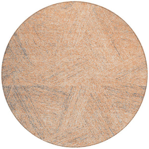 Homeroots 3' Artichoke Green And Ivory Abstract Washable Area Rug – Perfect For Indoor And Outdoor Use! 8' Round Polyester 597036