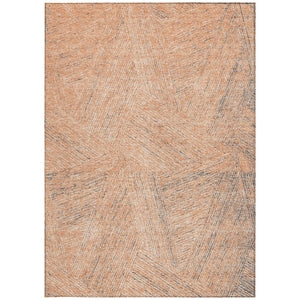 Homeroots 3' Artichoke Green And Ivory Abstract Washable Area Rug – Perfect For Indoor And Outdoor Use! 8' X 10' Polyester 597037