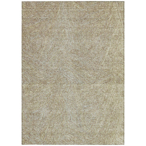 Homeroots 3' Artichoke Green And Ivory Abstract Washable Area Rug – Perfect For Indoor And Outdoor Use! 8' X 10' Polyester 597049