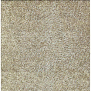 Homeroots 3' Artichoke Green And Ivory Abstract Washable Area Rug – Perfect For Indoor And Outdoor Use! 9' X 12' Polyester 597050