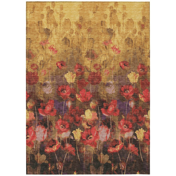 HomeRoots 5' Timeless Floral Elegance Area Rug for Indoor & Outdoor Use - Durable, Washable & Stylish Design 8' X 10' 597060