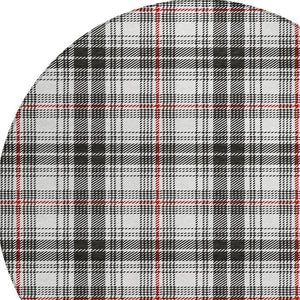 Homeroots 3' Stylish Artichoke Green Brown And Ivory Plaid Washable Area Rug For Indoor And Outdoor Use 8' Round Polyester 597083