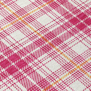 Homeroots 3' Stylish Artichoke Green Brown And Ivory Plaid Washable Area Rug For Indoor And Outdoor Use 8' Round Polyester 597089