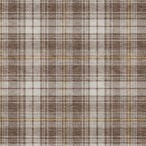 Homeroots 3' Stylish Artichoke Green Brown And Ivory Plaid Washable Area Rug For Indoor And Outdoor Use 5' X 8' Polyester 597094