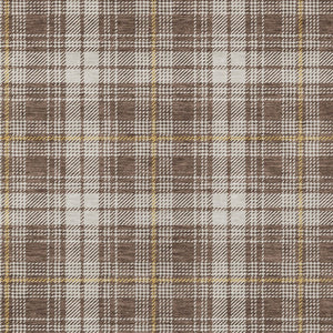 Homeroots 3' Stylish Artichoke Green Brown And Ivory Plaid Washable Area Rug For Indoor And Outdoor Use 8' X 10' Polyester 597096