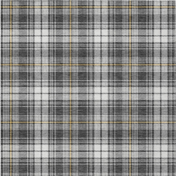 Homeroots 3' Stylish Artichoke Green Brown And Ivory Plaid Washable Area Rug For Indoor And Outdoor Use 8' X 10' Polyester 597102