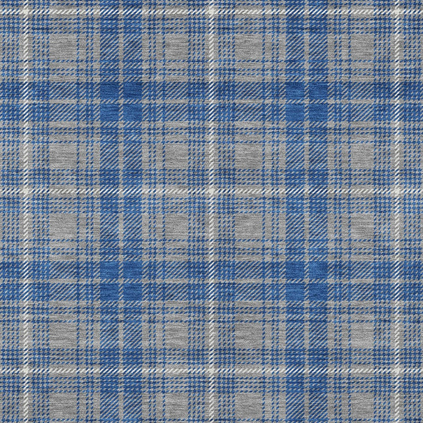 Homeroots 3' Stylish Artichoke Green Brown And Ivory Plaid Washable Area Rug For Indoor And Outdoor Use 5' X 8' Polyester 597106