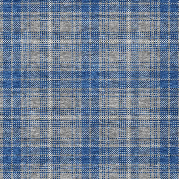 Homeroots 3' Stylish Artichoke Green Brown And Ivory Plaid Washable Area Rug For Indoor And Outdoor Use 9' X 12' Polyester 597109