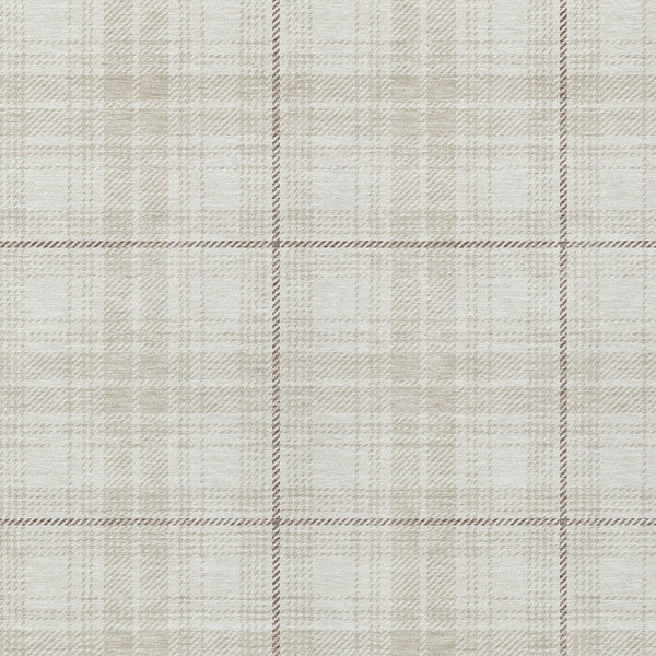 Homeroots 3' Stylish Artichoke Green Brown And Ivory Plaid Washable Area Rug For Indoor And Outdoor Use 9' X 12' Polyester 597115