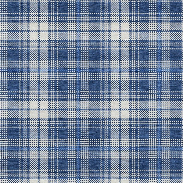 Homeroots 3' Stylish Artichoke Green Brown And Ivory Plaid Washable Area Rug For Indoor And Outdoor Use 5' X 8' Polyester 597118