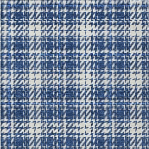 Homeroots 3' Stylish Artichoke Green Brown And Ivory Plaid Washable Area Rug For Indoor And Outdoor Use 8' X 10' Polyester 597120