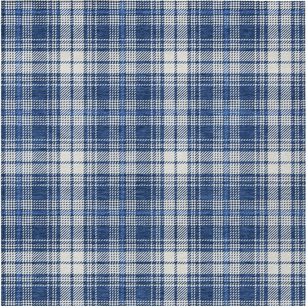 Homeroots 3' Stylish Artichoke Green Brown And Ivory Plaid Washable Area Rug For Indoor And Outdoor Use 9' X 12' Polyester 597121