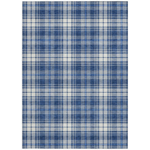 Homeroots 3' Stylish Artichoke Green Brown And Ivory Plaid Washable Area Rug For Indoor And Outdoor Use 9' X 12' Polyester 597121