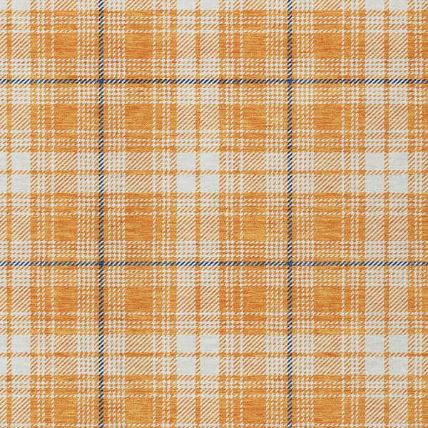 Homeroots 3' Stylish Artichoke Green Brown And Ivory Plaid Washable Area Rug For Indoor And Outdoor Use 10' X 14' Polyester 597128