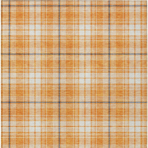 Homeroots 3' Stylish Artichoke Green Brown And Ivory Plaid Washable Area Rug For Indoor And Outdoor Use 10' X 14' Polyester 597128