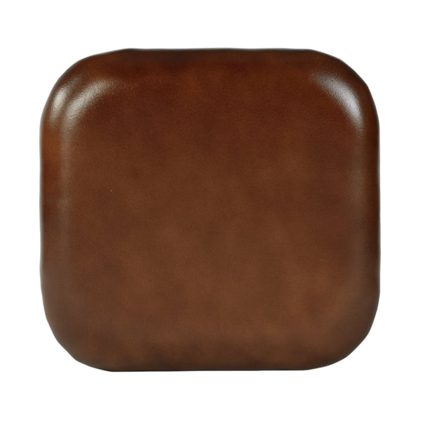 Butler Specialty Butler 24.75" Leather & Iron Counter Stool - Stylish Industrial Design With Footrest For Comfort Brown,Silver Iron,Leather,Engineered Wood 5971344-butler