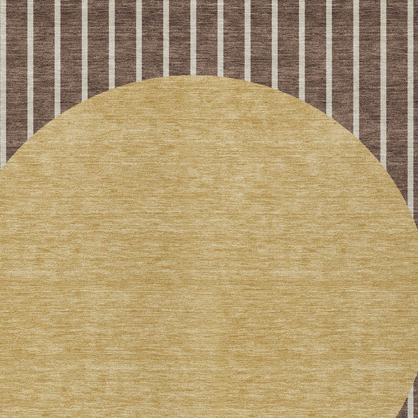 Homeroots 3' Black And Beige Striped Washable Area Rug - Durable, Stylish Design For Indoor And Outdoor Use 8' X 10' Polyester 597154