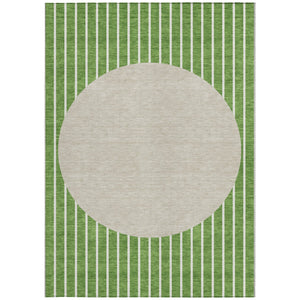 Homeroots 3' Black And Beige Striped Washable Area Rug - Durable, Stylish Design For Indoor And Outdoor Use 3' X 5' Polyester 597157