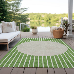 Homeroots 3' Black And Beige Striped Washable Area Rug - Durable, Stylish Design For Indoor And Outdoor Use 3' X 5' Polyester 597157
