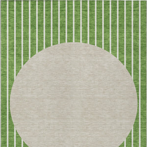 Homeroots 3' Black And Beige Striped Washable Area Rug - Durable, Stylish Design For Indoor And Outdoor Use 8' X 10' Polyester 597160