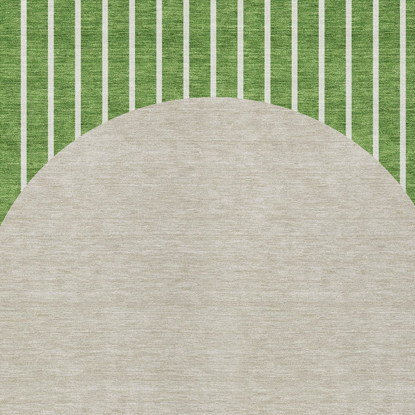 Homeroots 3' Black And Beige Striped Washable Area Rug - Durable, Stylish Design For Indoor And Outdoor Use 8' X 10' Polyester 597160