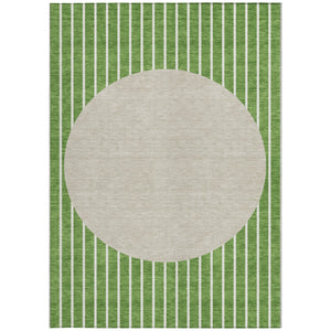 Homeroots 3' Black And Beige Striped Washable Area Rug - Durable, Stylish Design For Indoor And Outdoor Use 9' X 12' Polyester 597161