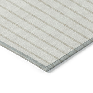 Homeroots 3' Black And Beige Striped Washable Area Rug - Durable, Stylish Design For Indoor And Outdoor Use 10' X 14' Polyester 597174