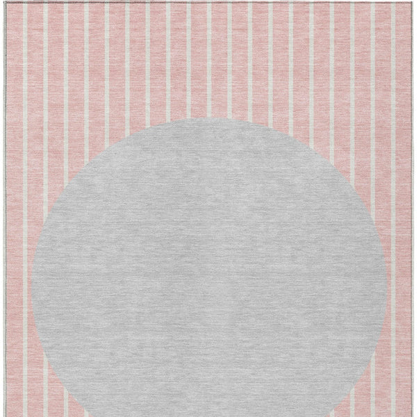 Homeroots 3' Black And Beige Striped Washable Area Rug - Durable, Stylish Design For Indoor And Outdoor Use 5' X 8' Polyester 597188