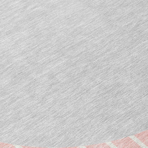 Homeroots 3' Black And Beige Striped Washable Area Rug - Durable, Stylish Design For Indoor And Outdoor Use 8' Round Polyester 597189