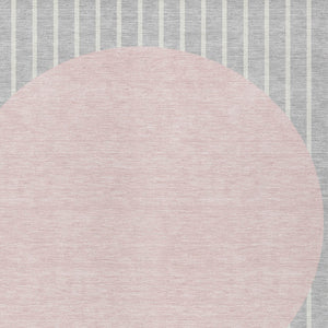 Homeroots 3' Black And Beige Striped Washable Area Rug - Durable, Stylish Design For Indoor And Outdoor Use 3' X 5' Polyester 597193