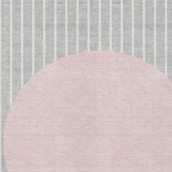 Homeroots 3' Black And Beige Striped Washable Area Rug - Durable, Stylish Design For Indoor And Outdoor Use 5' X 8' Polyester 597194